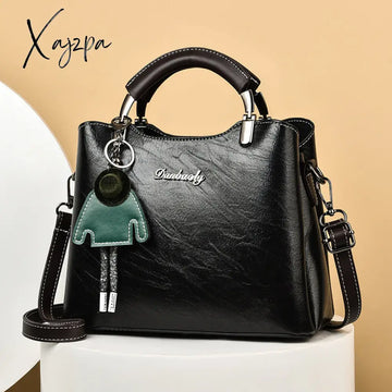 Xajzpa - Women’s Elegant Satchel Tote Bag Doll Pattern Shoulder Stylish Handbag Crossbody With